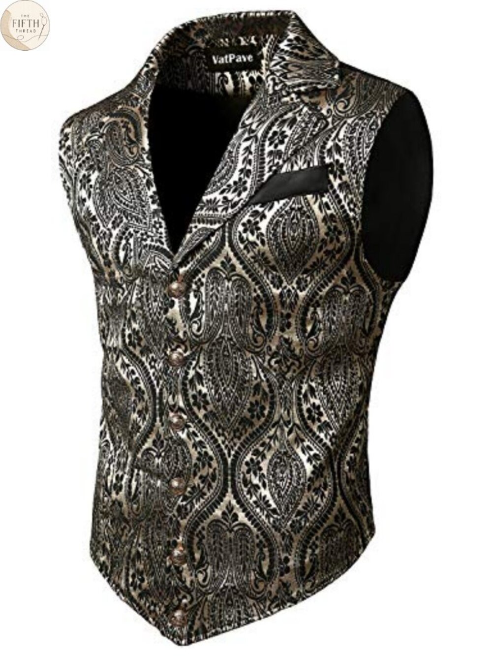 Mens Victorian Steampunk Waistcoat Vest Slim Fit Sleeveless